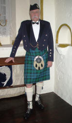 James A Nicholl Scottish Piper in Evening Dress