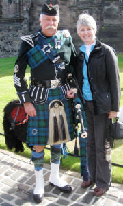 Lisa and Jim at Edinburgh Castle