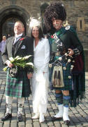 Lisa and Stuart with Jim at Edinburgh Castle